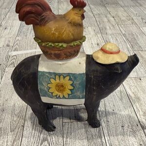 Friendship Farm Animal Stacked Figurine - Black, Yellow, Red